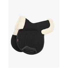 Schabracke Merino Half Lined Numnah LeMieux Schwarz-Weiß