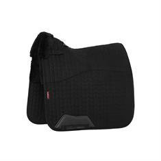 Schabracke Merino+ Half Lined Suede Dressur LeMieux Schwarz