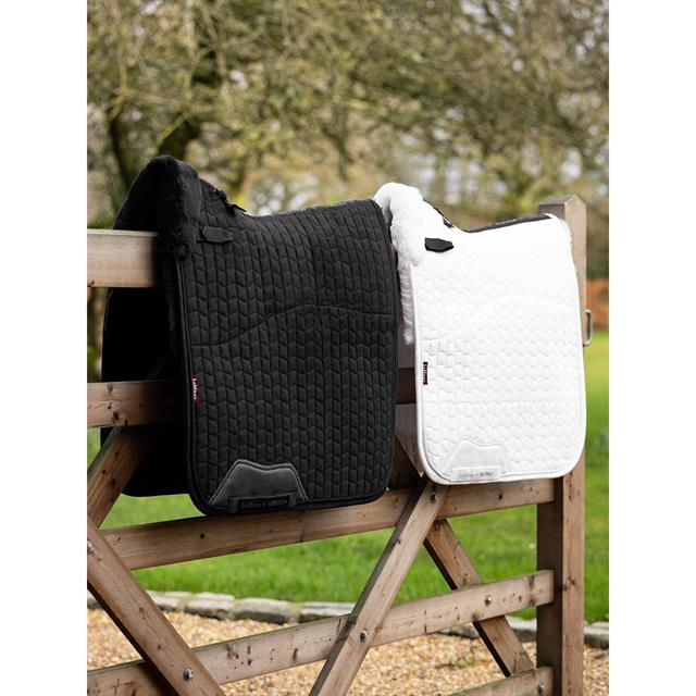 Schabracke Merino+ Half Lined Suede Dressur LeMieux Schwarz