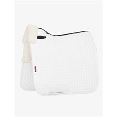 Schabracke Merino+ Half Lined Suede Dressur LeMieux Weiß