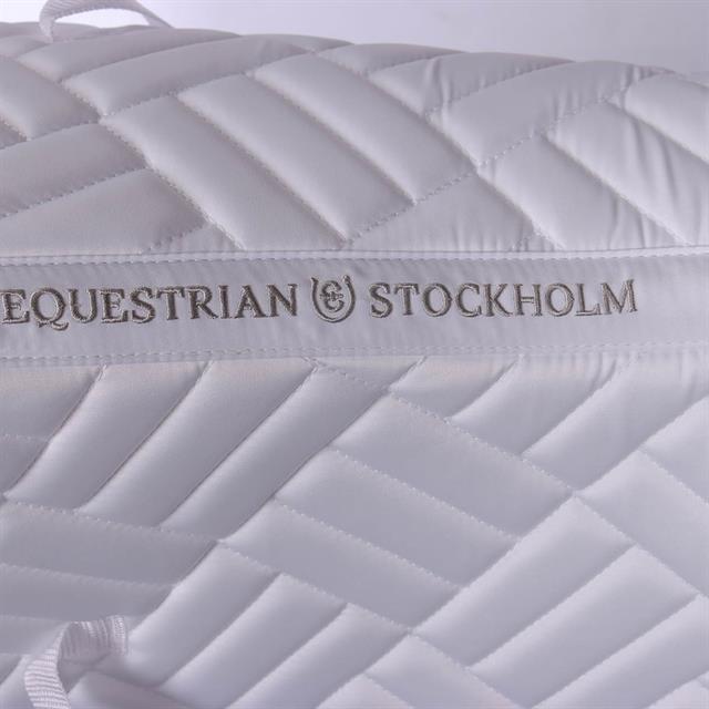 Schabracke Modern Perfection Dressur Equestrian Stockholm Weiß-Silber