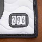 Schabracke Nummer Dressur QHP Weiß-Black