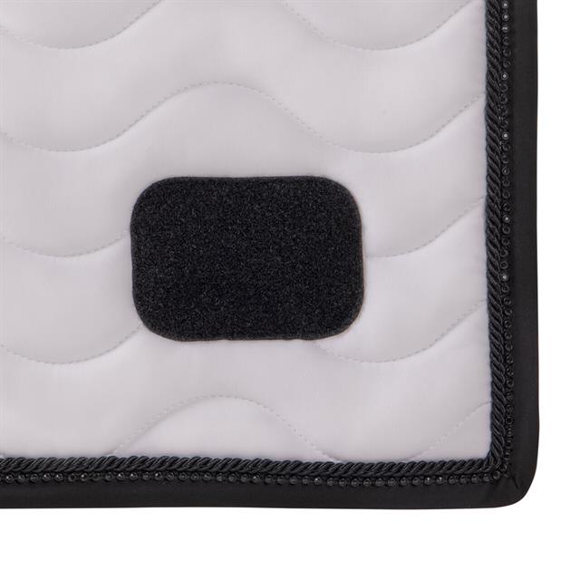 Schabracke Nummer Dressur QHP Weiß-Black
