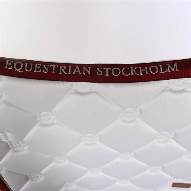 Schabracke Perfection White Bordeaux Equestrian Stockholm Weiß-Rot
