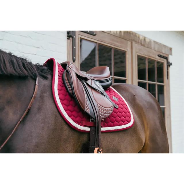 Schabracke Plaited Cord Jumping Kentucky Dunkelrot