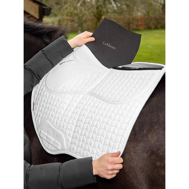 Schabracke Prosorb Plain 2 Pocket Close Contact LeMieux Weiß