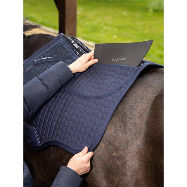 Schabracke Prosorb Plain 2 Pocket Gp Square LeMieux Dunkelblau