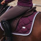 Schabracke Purple White Edge Equestrian Stockholm Lila