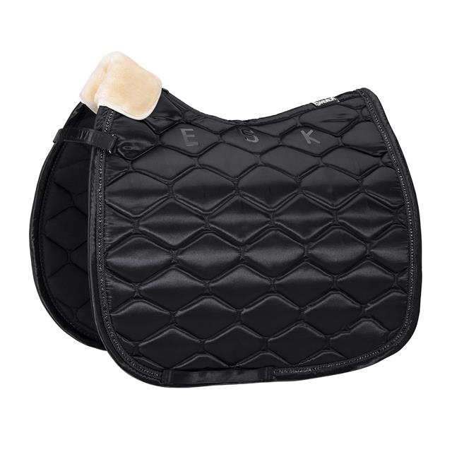 Schabracke Satin Crystal Eskadron Schwarz