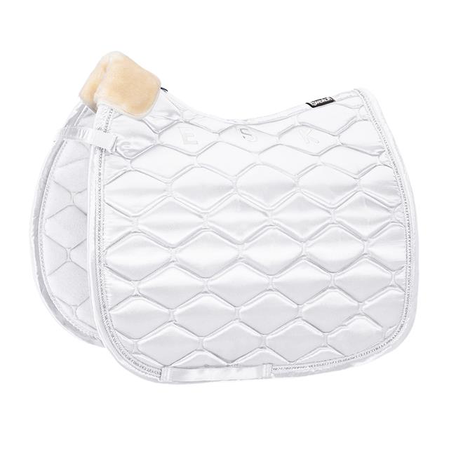 Schabracke Satin Crystal Eskadron Weiß