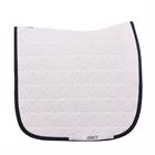 Schabracke Twill Dressur Anky Weiß-Dunkelblau
