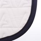Schabracke Twill Dressur Anky Weiß-Dunkelblau