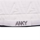 Schabracke Twill Dressur Anky Weiß-Dunkelblau