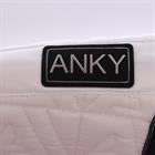 Schabracke Twill Dressur Anky Weiß-Dunkelblau