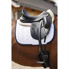 Schabracke Twill Dressur Anky Weiß-Dunkelblau