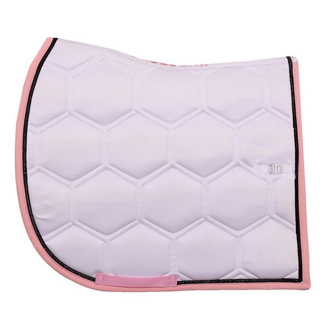 Schabracke Vielseitigkeit HORSEGEAR HGBrean Weiß-Dunkelpink