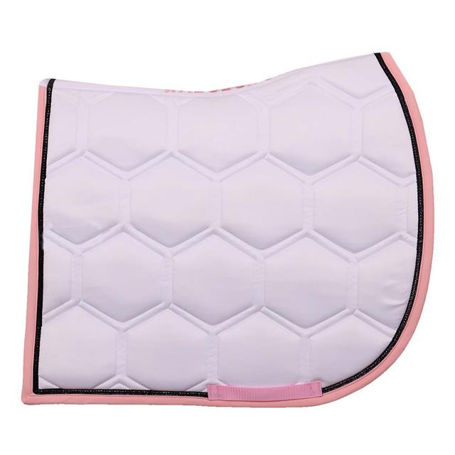 Schabracke Vielseitigkeit HORSEGEAR HGBrean Weiß-Dunkelpink