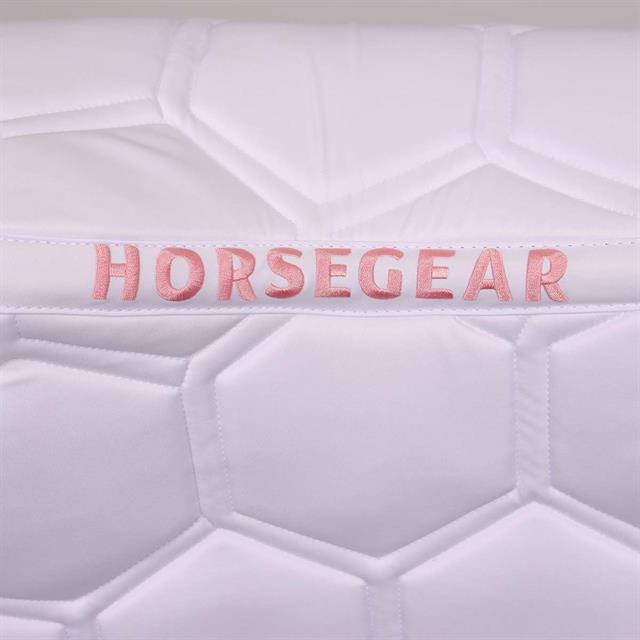 Schabracke Vielseitigkeit HORSEGEAR HGBrean Weiß-Dunkelpink