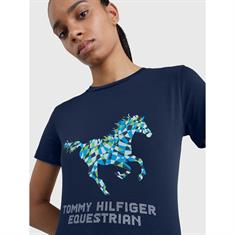 Shirt Horse Art Print Tommy Hilfiger Dunkelblau