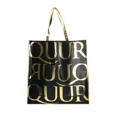 Shopper All Over Quur Schwarz-Gold