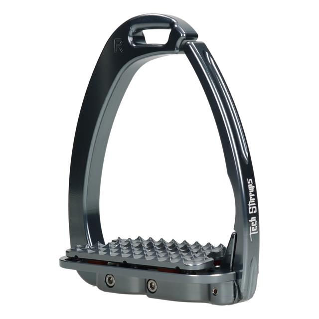 Sicherheitssteigbügel Dressage Plus Tech Stirrups Dunkelgrau