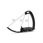 Sicherheitssteigbügel Venice Dressage Sloped Tech Stirrups Schwarz