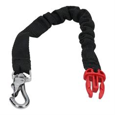 Spiralkabel Typ Bungee Karabiner lang Hit-Air Schwarz