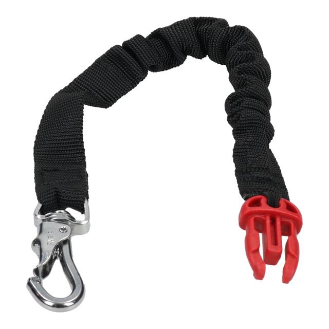 Spiralkabel Typ Bungee Karabiner lang Hit-Air Schwarz