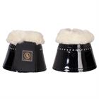 Springglocken Glamour Lacquer Sheepskin BR Schwarz