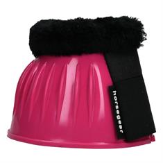 Springglocken Gummi mit Fell HORSEGEAR Dunkelrosa