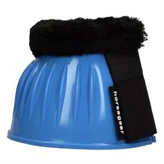 Springglocken Gummi mit Fell HORSEGEAR Mittelblau