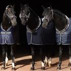Stalldecke Show-Line 150 g Bucas Dunkelblau-Grau