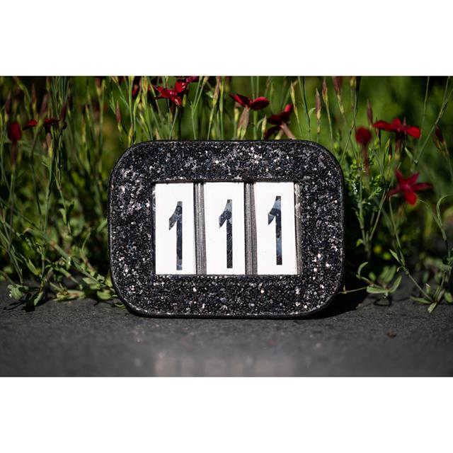 Startnummer Showtime Glitter HB Schwarz-Schwarz