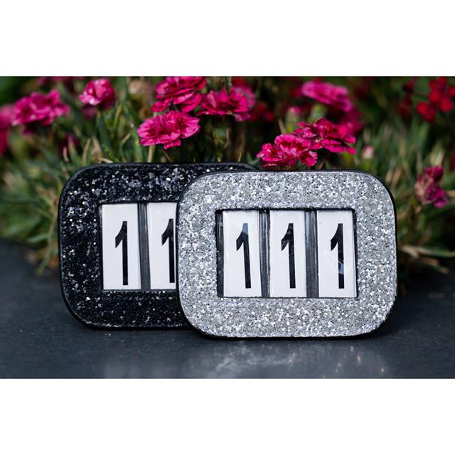 Startnummer Showtime Glitter HB Schwarz-Schwarz