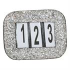 Startnummer Showtime Glitter HB Schwarz-Silber
