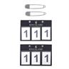 Startnummern 2er-Pack Kingsland Dunkelblau