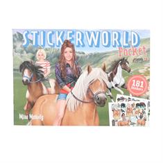 Stickerbuch Pocket Stickerworld Miss Melody Mehrfarbig