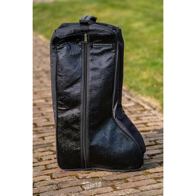 Stiefeltasche HGCroco Patent HORSEGEAR Schwarz