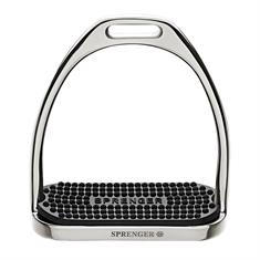 Stijgbeugels Sprenger RVS Silber-Schwarz