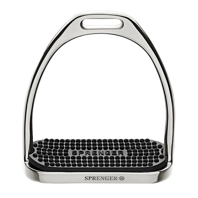 Stijgbeugels Sprenger RVS Silber-Schwarz