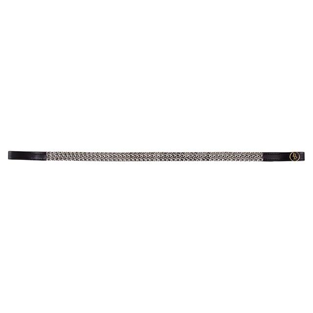 Stirnriemen Exclusive BR Schwarz-Dunkelgrau