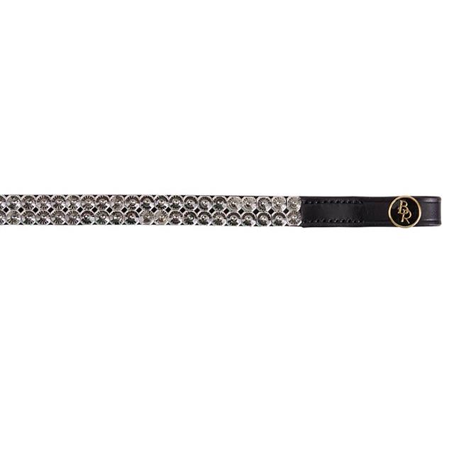 Stirnriemen Exclusive BR Schwarz-Dunkelgrau