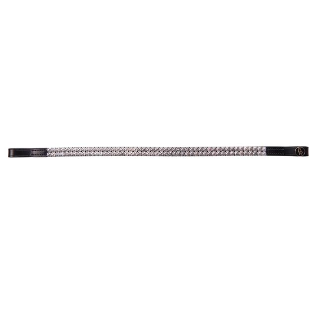 Stirnriemen Exclusive BR Schwarz-Silber