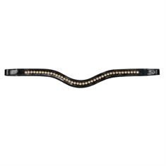 Stirnriemen Gold Swarovski V-Shave New English Collection Dy'on Schwarz