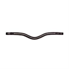 Stirnriemen Half Swarovski V-Shaped New English Collection Dy'on Braun