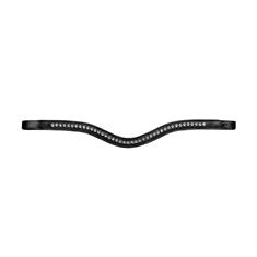 Stirnriemen Half Swarovski V-Shaped New English Collection Dy'on Schwarz