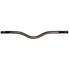 Stirnriemen Silver Clincher V-Shaped New English Collection Dy'on Braun