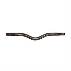 Stirnriemen V-Form mit Swarovskisteinen D Collection Dy'on Braun