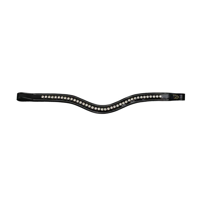 Stirnriemen V-Form mit Swarovskisteinen D Collection Dy'on Schwarz