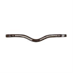 Stirnriemen White Swarovski V-Shaped New English Collection Dy'on Braun